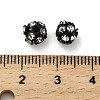 6mm Brass Rhinestone Beads X1-KK-S519-01A-EB-3