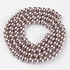 Glass Pearl Beads Strands X-HY-8D-B27-1