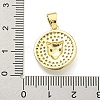 Brass Micro Pave Cubic Zirconia Pendants KK-K354-11C-G-3