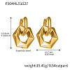 304 Stainless Steel Hoop Earrings WG5085F-01-1