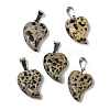 Natural Dalmatian Jasper Pendants G-B127-11P-02-1