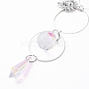 AB Color Plated Crystal Bullet Big Pendant Decorations HJEW-G019-03D-4