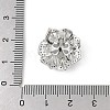 Brass Micro Pave Clear Cubic Zirconia European Dangle Charms Bails KK-K297-57P-3