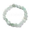 Natural Amazonite Beaded Stretch Bracelets BJEW-F414-02B-03-2