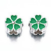 Alloy Enamel European Beads MPDL-T005-005-RS-3