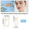 200Pcs Brass Hoop Earring Findings KK-CN0002-15-2