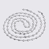 Non-Tarnish 3.28 Feet 304 Stainless Steel Chains X-STAS-P197-038P-2