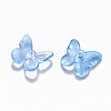 Transparent Spray Painted Glass Charms X-GLAA-T016-21A-2