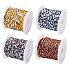 4 Rolls 4 Colors Flat Polyester Elastic Cord EC-TA0001-05-2