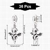 CHGCRAFT 36Pcs Tibetan Style Alloy European Dangle Charms FIND-CA0005-60-2