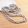 Natural Pearl Nuggets Beaded Necklace NJEW-P126-B-01D-01-3