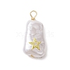 ABS Plastic Imitation Pearl Pendants PALLOY-JF02600-03-3