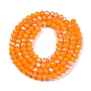 Electroplate Opaque Solid Color Glass Beads Strands EGLA-A044-P3mm-L29-2