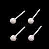 Hypoallergenic Bioceramics Zirconia Ceramic Stud Earrings EJEW-Z023-12C-2