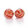 Transparent Handmade Blown Glass Globe Beads GLAA-T012-28-2