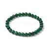 Natural Emerald Beaded Bracelets BJEW-JB10214-02-1