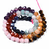 Chakra Theme Natural Tiger Eye & Rose Quartz & Amethyst & Topaz Jade & Red Agate & Amazonite & Sodalite Beads Strands X1-G-S376-002A-2