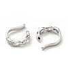 Clear Cubic Zirconia Infinity Cuff Earrings EJEW-G295-09P-2