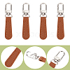 8Pcs PU Leather Zipper Pulls for Handbags Luggage and Jacket FIND-CL0002-09A-6