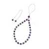 Natural Amethyst Mobile Straps HJEW-JM03418-02-4