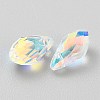 Transparent Electroplate Glass Beads EGLA-WH0001-15B-2