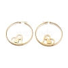 304 Stainless Steel Hoop Earrings EJEW-E261-35G-2