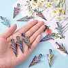 20Pcs Rainbow Color Alloy Pendants FIND-SZ0005-75-2