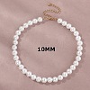 Plastic Imitation Pearl Round Beaded Necklaces for Women WGF0340-04-2