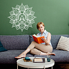 Mandala Yoga Pattern PVC Self Adhesive Wall Stickers DIY-WH0377-220-4