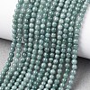 Natural Blue Jade Beads Strands G-H341-4mm-01-1