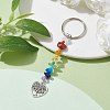 Tree of Life Tibetan Style Alloy Pendant Keychains KEYC-JKC00689-02-2