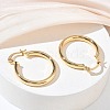 Brass Hoop Earrings for Women KK-CBA4112-03G-3