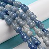 Dyed & Heated Natural Blue Aventurine Beads Strands G-C039-A10-2