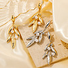 Cute and stylish Brass Leaf-shaped Stud Earrings OA0010-1-2