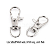 20Pcs Iron Swivel Lobster Claw Clasps IFIN-CJ0001-74-2