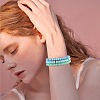 7Pcs 7 Style Handmade Polymer Clay Heishi Surfer Stretch Bracelets Set BJEW-SW00073-07-5