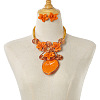 Alloy Aluminum and Acrylic Resin Jewelry Sets FS-WGFFF05-04-1
