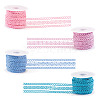  20 Yards 4 Colors Flat Cotton Lace Ribbon OCOR-TA0001-56A-9