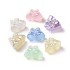 Luminous UV Plating Rainbow Iridescent Acrylic Beads OACR-P016-07-2