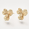 Brass Stud Earring Findings KK-T048-013G-NF-1