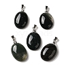 Natural Moss Agate Pendants G-Z055-03P-08-1