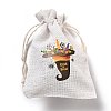 Halloween Cotton Cloth Storage Pouches LS-ABAG-M004-01K-3