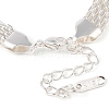 Ion Plating(IP) 304 Stainless Steel Mesh Chain Bracelet BJEW-G669-14S-3