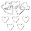 5Pcs Zinc Alloy Spring Gate Rings FIND-TA0009-73O-1