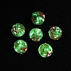 Luminous Handmade Enamel Gold Sand Glass Beads Strands LAMP-U004-08A-1
