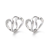 Rack Plating Brass Hoop Earrings EJEW-S241-24P-1