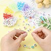 302Pcs 9 Style Transparent & Opaque Rainbow Iridescent Acrylic Beadss Plated and Enamel MACR-CJ0001-55-5