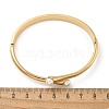 Ion Plating(IP) 304 Stainless Steel Bangles with Plastic Imitation Pearl for Women BJEW-Z080-01G-5