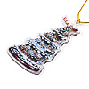 Acrylic Christmas Tree Pendant Decoration HJEW-Q010-01B-3