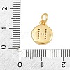 Brass Micro Pave Clear Cubic Zirconia Charms CU-CBA56CE-12G-H-3